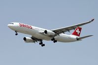 HB-JHA @ LLBG - Swiss Airbus 330-343X on landing path to runway 26. - by ikeharel