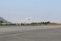 N273MD @ SZP - 2008 Dickenson HOWARD DGA-21 Mr. Dickenson, P&W R1340-57 600 Hp radial, climbing turn Rwy 22 - by Doug Robertson