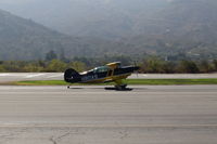 N80AS @ SZP - 1992 Pitts Aerobatics S-2B SPECIAL, Lycoming AEIO-540-D4A5 260 Hp, landing roll Rwy 22. This is a production fully aerobatic biplane aircraft. - by Doug Robertson