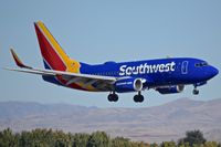N7885A @ KBOI - Approach to RWY 10R. - by Gerald Howard