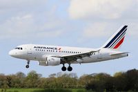 F-GUGD @ LFRB - Airbus A318-111, On final rwy 25L, Brest-Bretagne airport (LFRB-BES) - by Yves-Q