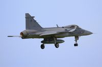 9238 @ LFRJ - Saab JAS-39C Gripen, On final rwy 08, Landivisiau Naval Air Base (LFRJ) Tiger Meet 2017 - by Yves-Q