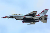 UNKNOWN @ KTVC - USAF Thunderbird #8 Early Arrival For the 2019 National Cherry Festival Airshow - by Mel II