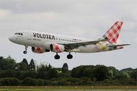 EC-MUY @ LFRB - Airbus A319-111, On final rwy 25L, Brest-Bretagne airport (LFRB-BES) - by Yves-Q