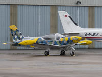 N260AP @ EGJB - Parked at ASG, Guernsey - by alanh