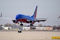N261WN @ KBOI - Landing RWY 10L. - by Gerald Howard