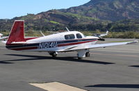 N1014U @ SZP - 1989 Mooney M20J 201, Lycoming IO-360-A1B6D 200 Hp, 28 volt electrical system. On Transient Ramp - by Doug Robertson