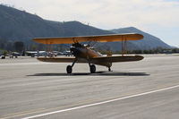 N69765 @ SZP - 1941 Boeing Stearman A75N1, Continental W670 220 Hp radial, taxi - by Doug Robertson