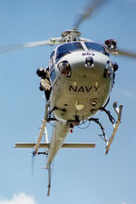 N22-016 - RAN Squirrel AS-350B helicopter N22-016 Code 863 Cn 1740, from 723 Sqn Nowra, arrives for static display in sunny conditions on the Treasury lawns, Canberra, on 17Mar1997. The occasion was Canberra Day 1997. Front Stbd under-side view of Squirrel N22-016. - by Walnaus47