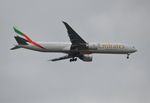 A6-ENZ @ EGLL - Boeing 777-31H/ER on finals to London Heathrow. - by moxy