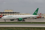 EZ-A778 @ LMML - B777 EZ-A778 Turkenistan Airlines - by Raymond Zammit