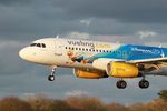 EC-MLE @ LFRB - Airbus A320-232, On final rwy 25L, Brest-Bretagne airport (LFRB-BES) - by Yves-Q