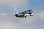 OO-JAF @ LFRB - Boeing 737-8K5, Take off rwy 07R, Brest-Bretagne airport (LFRB-BES) - by Yves-Q