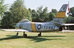 50-0632 - North American F-86E-1-NA Sabre, displayed as FU-682 at the Indianapolis VFW post - by Ingo Warnecke