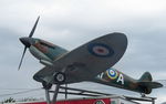 N3310 - Preserved replica built for the 1969 film The Battle of Britain on the forecourt of Lodge Hill MG Motor dealer in Abingdon, privately owned by Peter Jewson to commemorate women pilots in the Battle of Britain. - by Chris Holtby