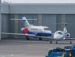 N417CM @ EGJB - Outside ASG, Guernsey, after registration change - by alanh
