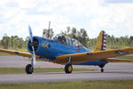 N75004 @ KPGD - Vultee BT-15 Valient (N75004) taxis to the hangars at Punta Gorda Airport - by James Donten