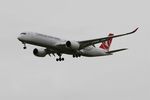 TC-LGE @ LFPG - Airbus A350-941, Short approach rwy26L, Roissy Charles De Gaulle airport (LFPG-CDG) - by Yves-Q