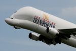 F-GSTD @ LFBO - Airbus A300B4-608ST Beluga, Take off Rwy 32L, Toulouse Blagnac Airport (LFBO-TLS) - by Yves-Q