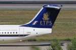 QQ101 @ LFBO - British Aerospace Avro 146-RJ100, Tail close up view, Toulouse-Blagnac Airport (LFBO-TLS) - by Yves-Q