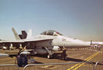 166675 @ EGLF - USN Boeing F/A-18F Super Hornet 166675 - by PhilR