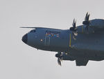 A4M006 @ EGFH - Airbus Military's testbed/demonstrator about to pass over Runway 22 at 2300 feet. - by Roger Winser