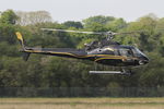 F-GHMQ @ LFRB - Eurocopter AS-350B-2 Ecureuil, Rwy 07R, Brest-Bretagne Airport (LFRB-BES) - by Yves-Q
