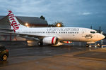 PH-BGT @ EGSH - Departing The Respray Hangar After Respray Into Its New Operators Livery, Virgin Australia.
To Become VH-?JV - by Josh Knights