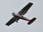 G-BAMC @ EGFH - Resident aircraft approaching Runway 22. - by Roger Winser