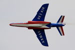 E79 @ LFOA - Dassault-Dornier Alpha Jet E (F-TERR), Athos 04 of Patrouille de France 2016, Avord Air Base 702 (LFOA) Open day 2016 - by Yves-Q
