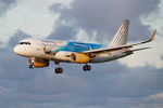 EC-MLE @ LFRB - Airbus A320-232, On final rwy 25L, Brest-Bretagne airport (LFRB-BES) - by Yves-Q