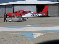 N111CD @ 3611 - Being towed - by 30295