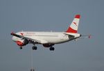 OE-LXD @ EDDF - Airbus A320-216 of Austrian Airlines on final approach to Frankfurt-Main airport - by Ingo Warnecke