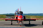XX319 @ LFSX - Red Arrows Hawker Siddeley Hawk T.1A, Flight line, Luxeuil-Saint Sauveur Air Base 116 (LFSX) - by Yves-Q