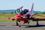 XX325 @ LFSX - Red Arrows Hawker Siddeley Hawk T.1A, Luxeuil-Saint Sauveur Air Base 116 (LFSX) - by Yves-Q