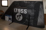 61-7955 @ N.A. - SR-71A rudder displayed at San Diego Air & Space Museum showing the tail number and Skunk Works logo - by Van Propeller