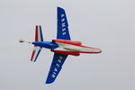 E85 @ LFSI - Dassault-Dornier Alpha Jet E (F-TEMO), Athos 4 of Patrouille de France 2017, On display, St Dizier-Robinson Air Base 113 (LFSI) - by Yves-Q
