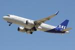 EI-SCB @ LMML - Airbus A320Neo reg EI-SCB of Scandinavian Airline System on departure from RW31 Malta. - by raymond