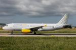 EC-OGC @ LMML - Airbus A320-232 reg EC-OGC of Vueling taxying out from Park No9 to depart from Malta. - by raymond
