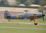 G-CBEL @ EGSU - Taking off at Duxford for its display in the BoB Airshow 2025 - by Chris Holtby