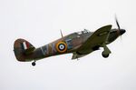 G-HURI @ EGSU - Taking off from Duxford to join the 'Big Wing' at the Battle of Britain Airshow 2025 - by Chris Holtby