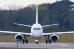 F-HBLA @ LFRB - Embraer 195LR, Lining up rwy 07R, Brest-Bretagne airport (LFRB-BES) - by Yankee Quebec
