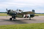 G-RUMW @ EGSU - JV579 (G-RUMW) 1945 Grumman FM-2 Wildcat RN Flying Legends Duxford
 - by PhilR