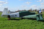 G-CEJN @ EGTR - Covered and stored near the Elstree graveyard - by Chris Holtby