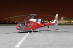 G-CBSK @ EGWU - ZB627 (G-CBSK) 1982 Aerospatiale Gazelle HT3 RAF Northolt Nightshoot 
 - by PhilR