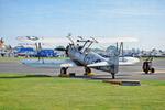 G-BRTK @ EGUN - 42-17786 (G-BRTK) 1942 Boeing E75 (PT-13D) USAAF Mildenhall 
 - by PhilR