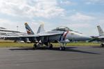 165916 @ EGLF - 165916 Boeing F/A-18F Super Hornet Hornet USN SBAC 
 - by PhilR