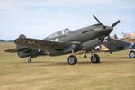 41-13297 @ EGSU - 41-13297 (G-CDWH) 1941 Curtiss P-40B Warhawk USAAF Duxford  - by PhilR