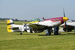44-74425 @ EGSU - 44-74425 (9591 RCAF, N6522D, N11T, PH-PSI) 1945 NA P51D Mustang 'Damn Yankee' USAAF Duxford 1 - by PhilR