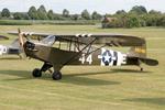 G-BECN @ EGTH - 44-80480 (G-BECN) 1944 Piper J3-65 Cub USAAF Military Day Old Warden  - by PhilR